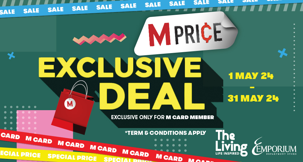 Banner THE LIVING M PRICE PROMOTION 2024