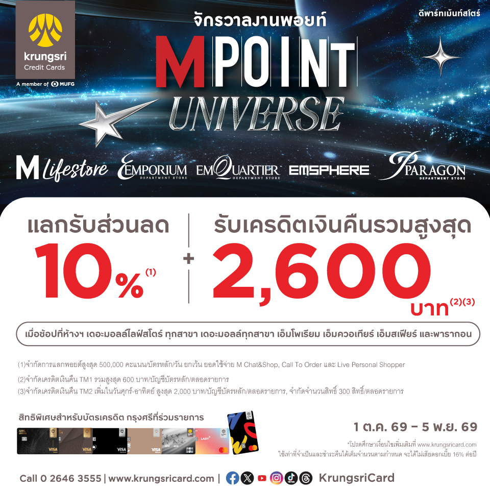 KCC M Point Universe จักรวาลงานพอยท์ 2026