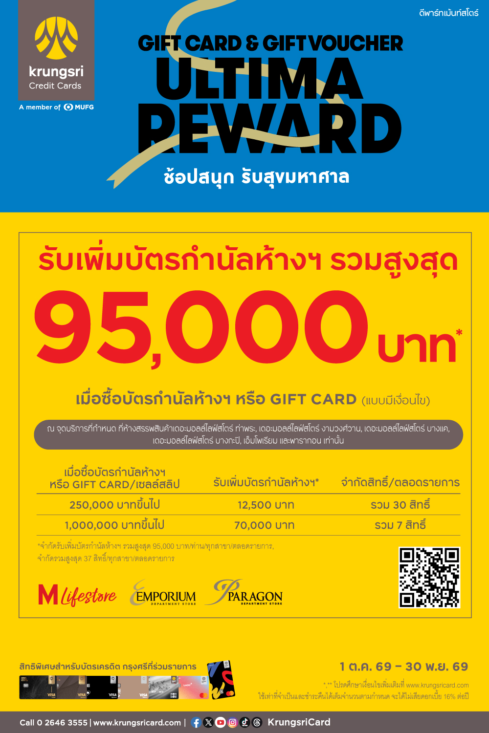 Krungsri Gift Card & Gift Voucher Ultima Reward 2026